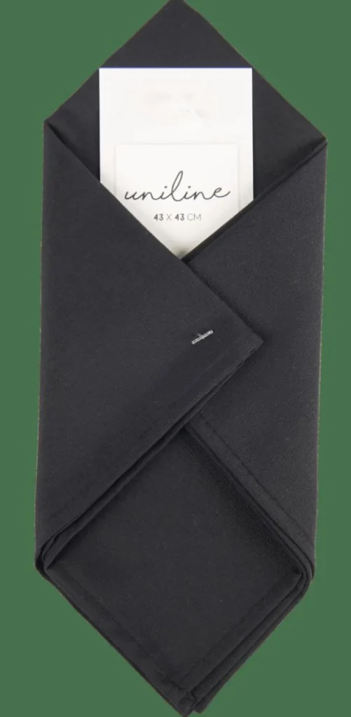CASA UNILINE Servilleta Negro> Servilletas