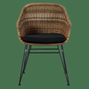 CASA VIENNA Silla Comedor Negro, Natural> Sillas De Comedor | Sillas De Jardín
