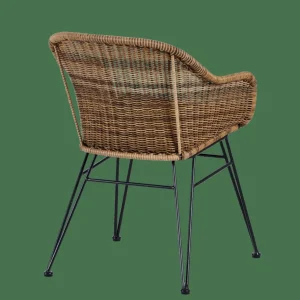 CASA VIENNA Silla Comedor Negro, Natural> Sillas De Comedor | Sillas De Jardín
