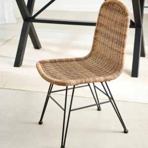CASA VIENNA Silla De Comedor Negro, Natural> Sillas De Comedor | Sillas De Jardín