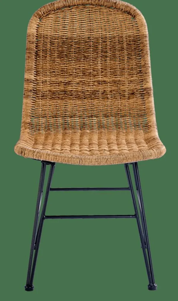 CASA VIENNA Silla De Comedor Negro, Natural> Sillas De Comedor | Sillas De Jardín