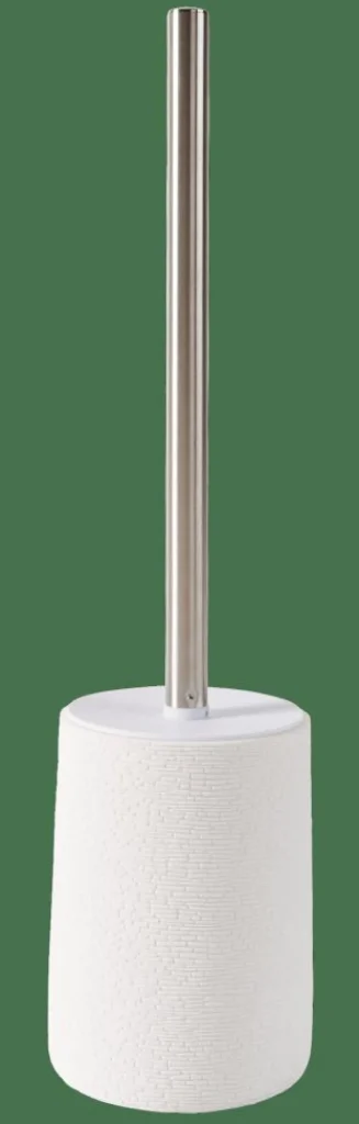 CASA WHITE ELEGANCE Cepillo WC En Soporte Blanco, Plateado> Accesorios Water