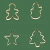 CASA X-MAS GOLD Moldes Juego De 4 Dorado> Accesorios Para Resposteria | Moldes