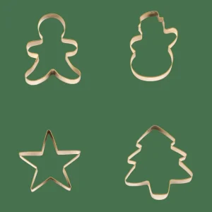 CASA X-MAS GOLD Moldes Juego De 4 Dorado> Accesorios Para Resposteria | Moldes