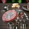 CASA X-MAS Moldes Juego De 8 En Lata Plateado> Accesorios Para Resposteria