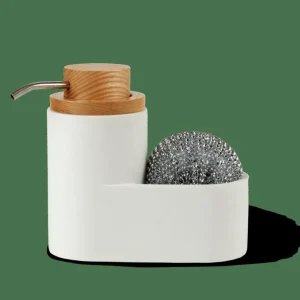 CASA YOKO Dispensador De Jabón Con Esponja Blanco> Accesorios De Tocador