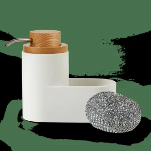 CASA YOKO Dispensador De Jabón Con Esponja Blanco> Accesorios De Tocador