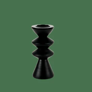 CASA ZIGZAG Soporte Para Vela Pequeña Negro> Soprortes Para Velitas | Halloween