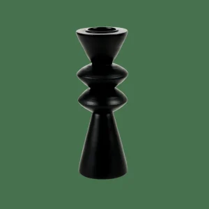 CASA ZIGZAG Soporte Para Vela Pequeña Negro> Soprortes Para Velitas | Halloween